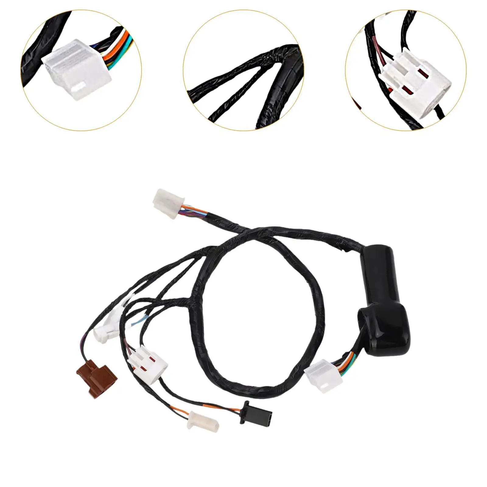 헤드라이트 게이지 배선 하네스 스즈키 1000 모델용 전기 오토바이용 내구성이 뛰어난 플라스틱 소형 전원 케이블