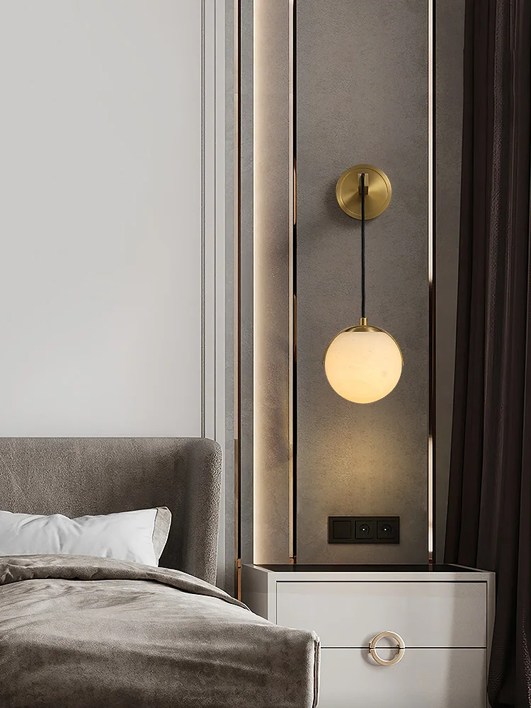 

Light luxury bedroom bedside wall lamp, simple modern personality, creative home entryway, aisle, living room, background wall l