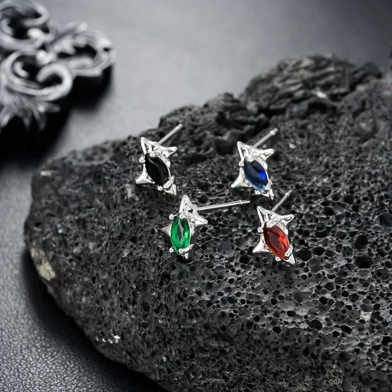 Pendientes punk de hip-hop, accesorios de joyería de moda para hombres y mujeres jóvenes