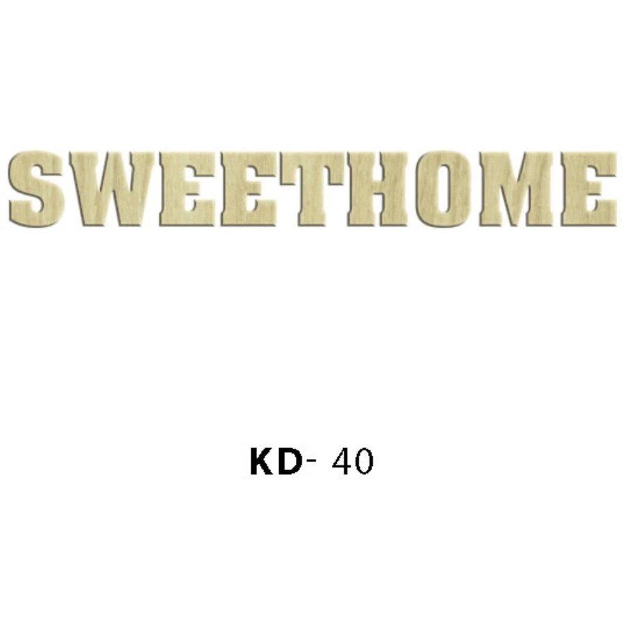 KD40 Sweethome Write Wood Package Ornament, Hobby Unpainted Wooden Ornament