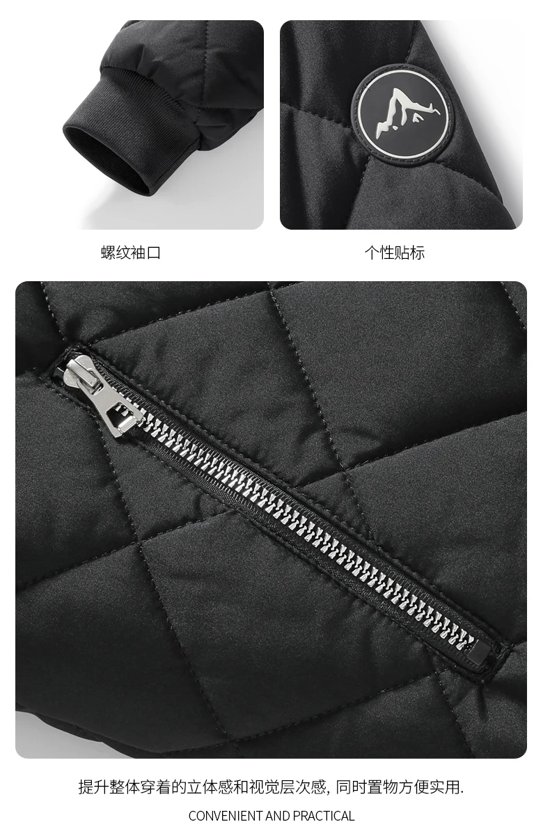 Men New Plus Size Winter Parkas M-8XL Men Thick Warm Fleece Baseball Jacket Men Fashion Casual Clothing Men Windproof Parkas