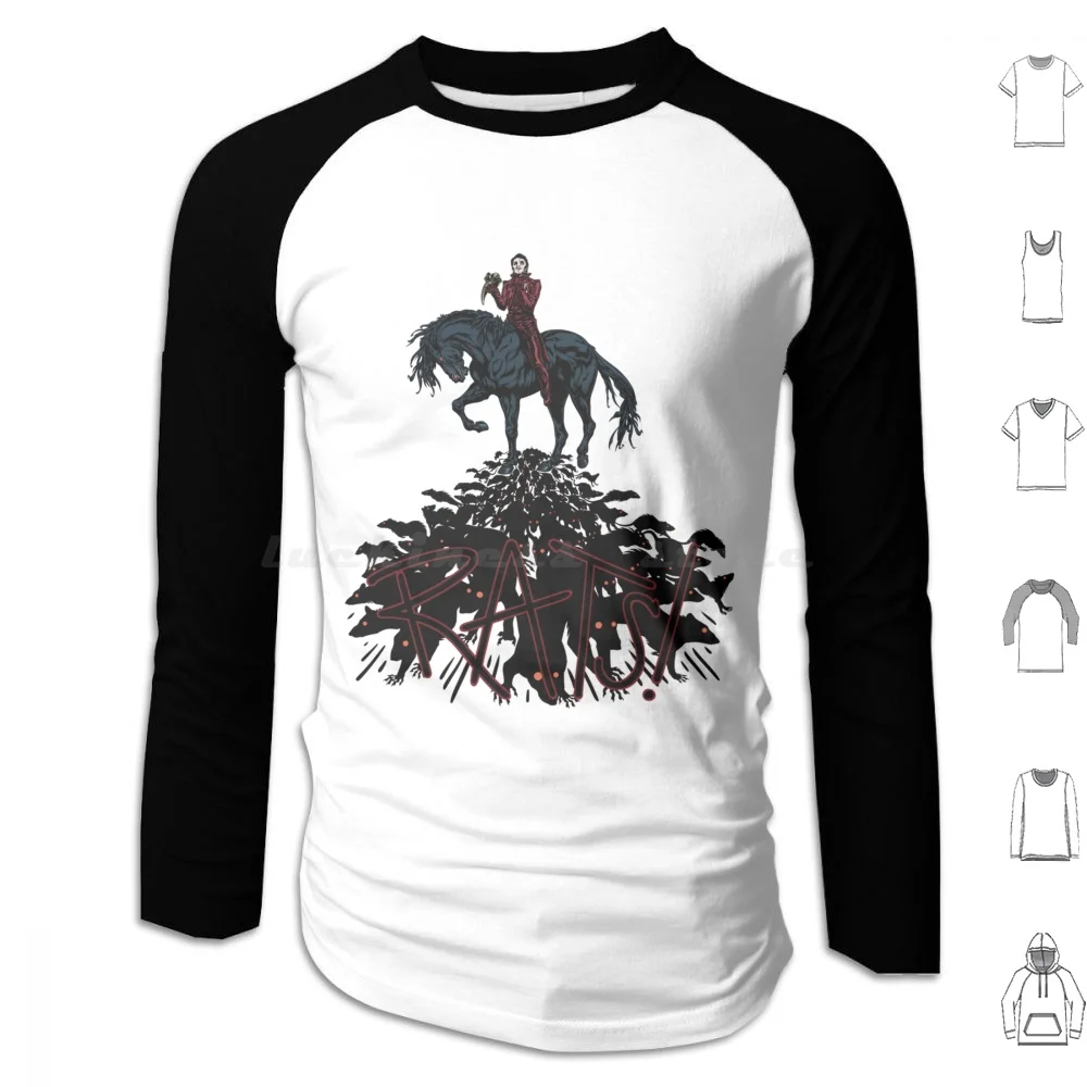 ¡Ratos! Sudadera con capucha oscura de algodón de manga larga Ghost Bc Ghost Papa Emeritus Ghost Band Cardinal Copia The Band Ghost Metal Music