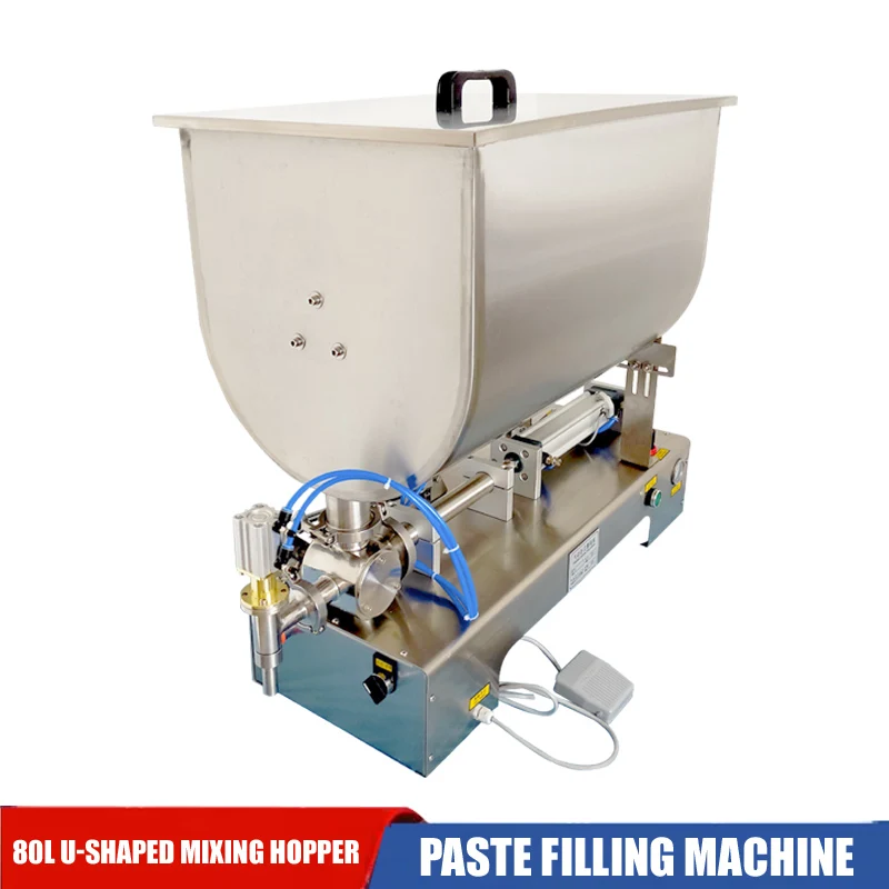 Paste Packaging Machine U-Shaped Mixing Hopper Pneumatic Single Pick Paste Liquid Filling And Packaging Machine