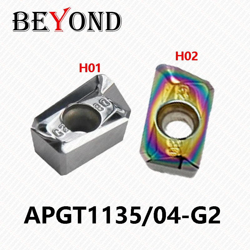 BEYOND APGT1135-G2 H01 APGT113504-G2 H02 Carbide Inserts Processing Aluminum Copper Lathe Cutter Turning Tool APGT 1135 113504