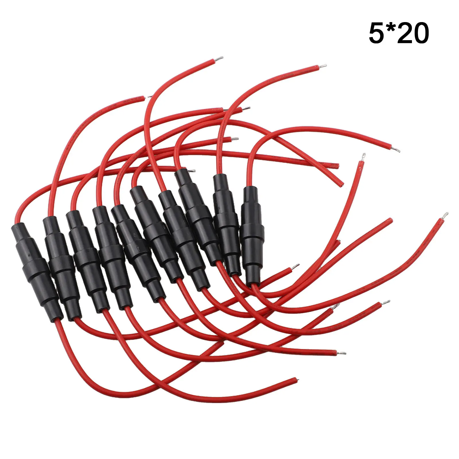 Efficient 10 Inline Fuse Holders Fast Blow Screw Type  22AWG Wire Protect Your Wiring and Electrical Equipment