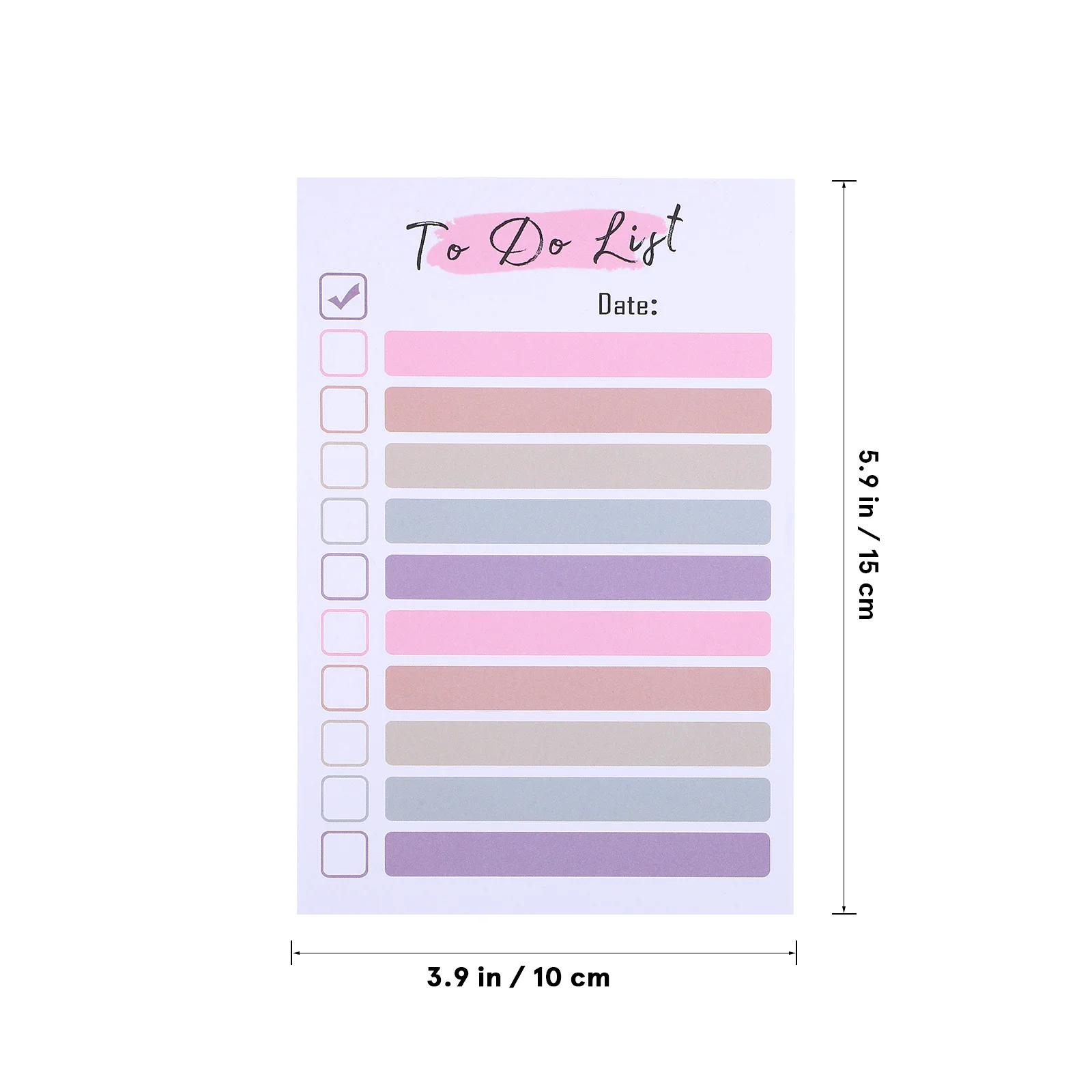 

4Pcs to Do List Colorful Planner Memo Pads Office Desk Accessories to Do List Planner Self Stick Notes