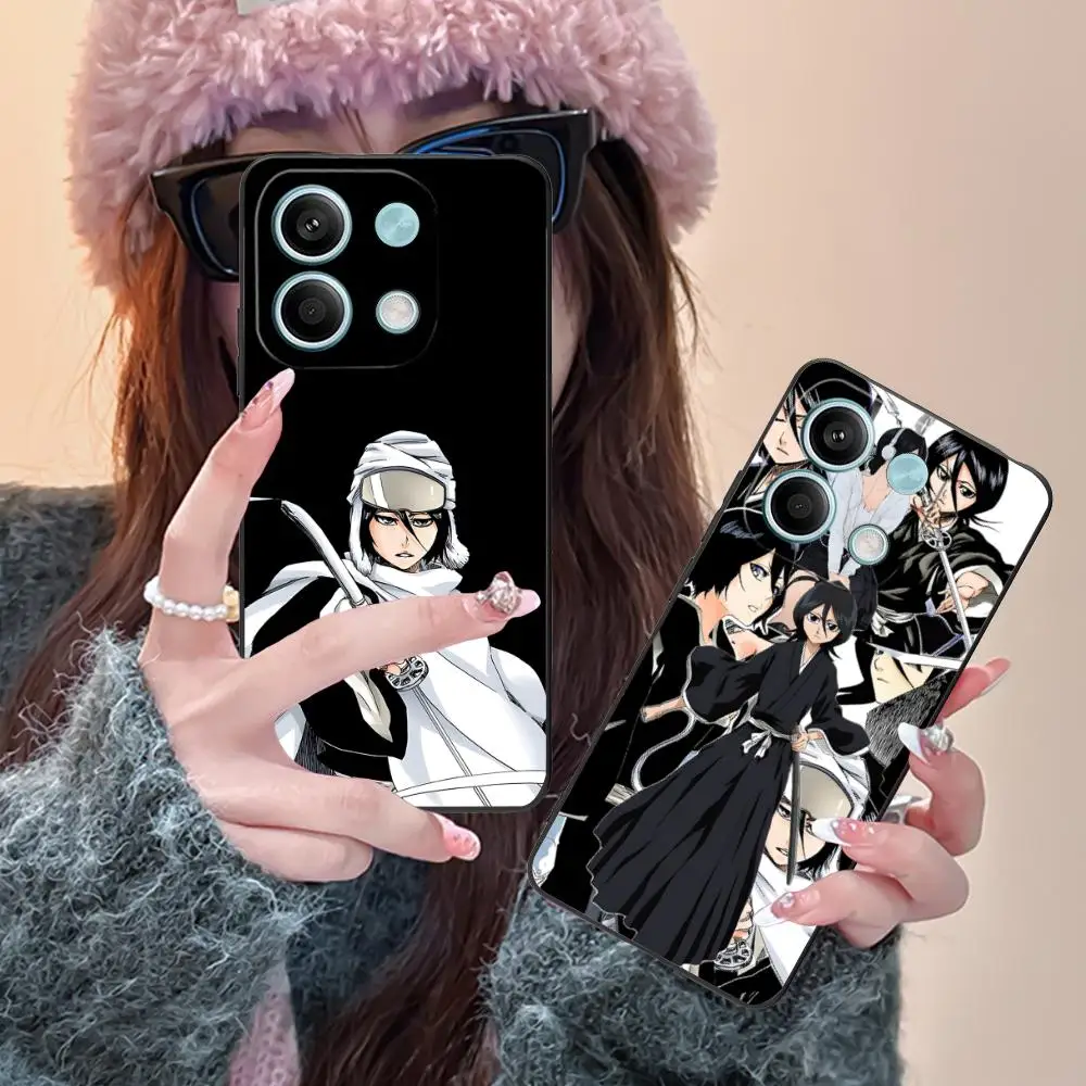 

Чехол для мобильного телефона Bleach Rukia Kuchiki для Xiaomi Redmi Note 14 13 12 11 A5 3 2 1 Pro Plus 4G 5G с цветной печатью, роскошный чехол