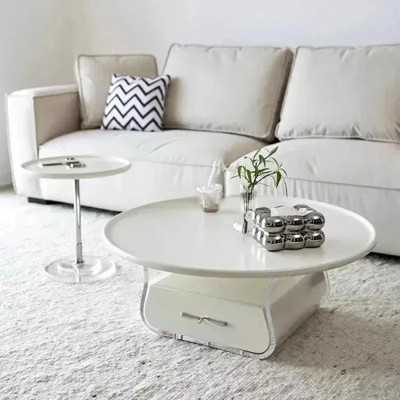 

Nordic Luxury Coffee Tables Modern Living Room Home Acrylic Coffee Tables Storage Design Mesa Auxiliar Bedroom Furniture