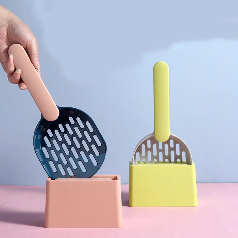 

Набор лопаток для кошачьего туалета с мелкой сеткой и основанием | Прочная лопата для кошачьего песка, необходимые средства для чистки домашних животных для кошачьего туалета