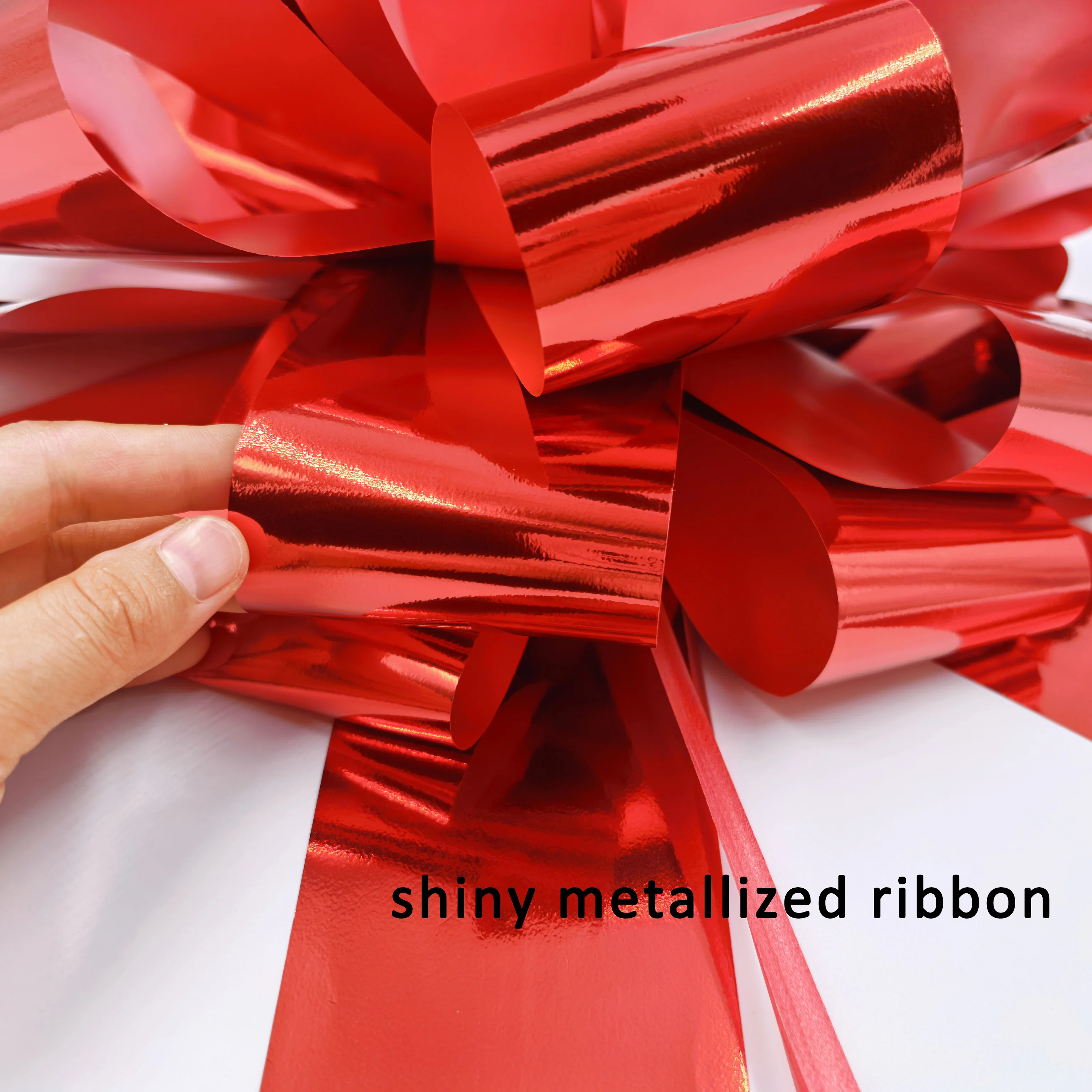 14 بوصة هدية كبيرة سحب القوس كبير معدني أحمر سيارة الانحناء الشريط لهدايا عيد ميلاد الزفاف التفاف عيد الميلاد ديكور المنزل