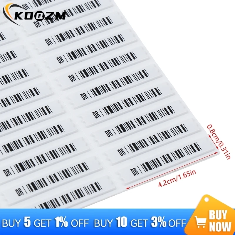 108 Pcs Acoustomagnetic Anti-theft Label Clothes Labels Stickiness Security Tags Sticker Heat Sensitive Plastic