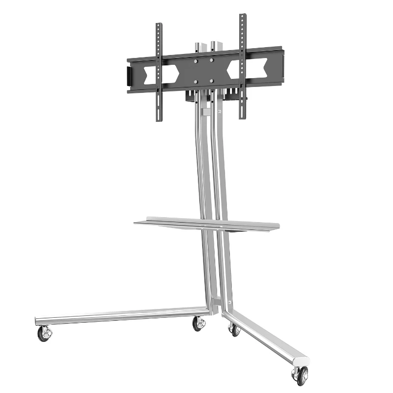 Movable TV cart, simple art cart, suitable for 40-75 inch universal floor bracket, TV hanger