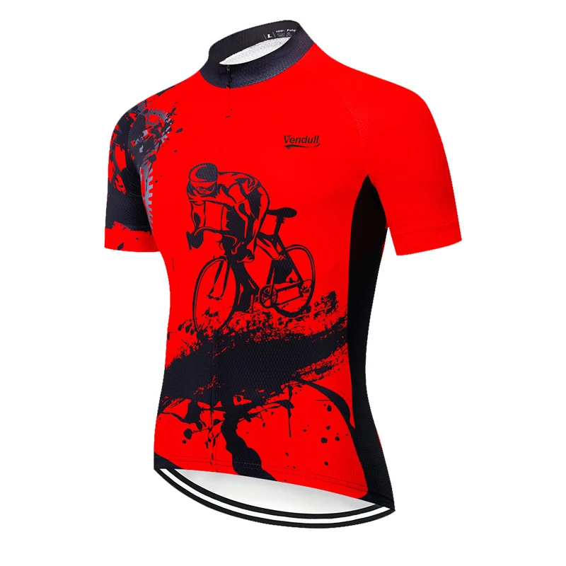 2024 Color Summer Men Short Sleeves Cycling Jersey Polyeste Clothing Quick Dry MTB Bicycle Mallot Ciclismo Shirts Bike Clothes