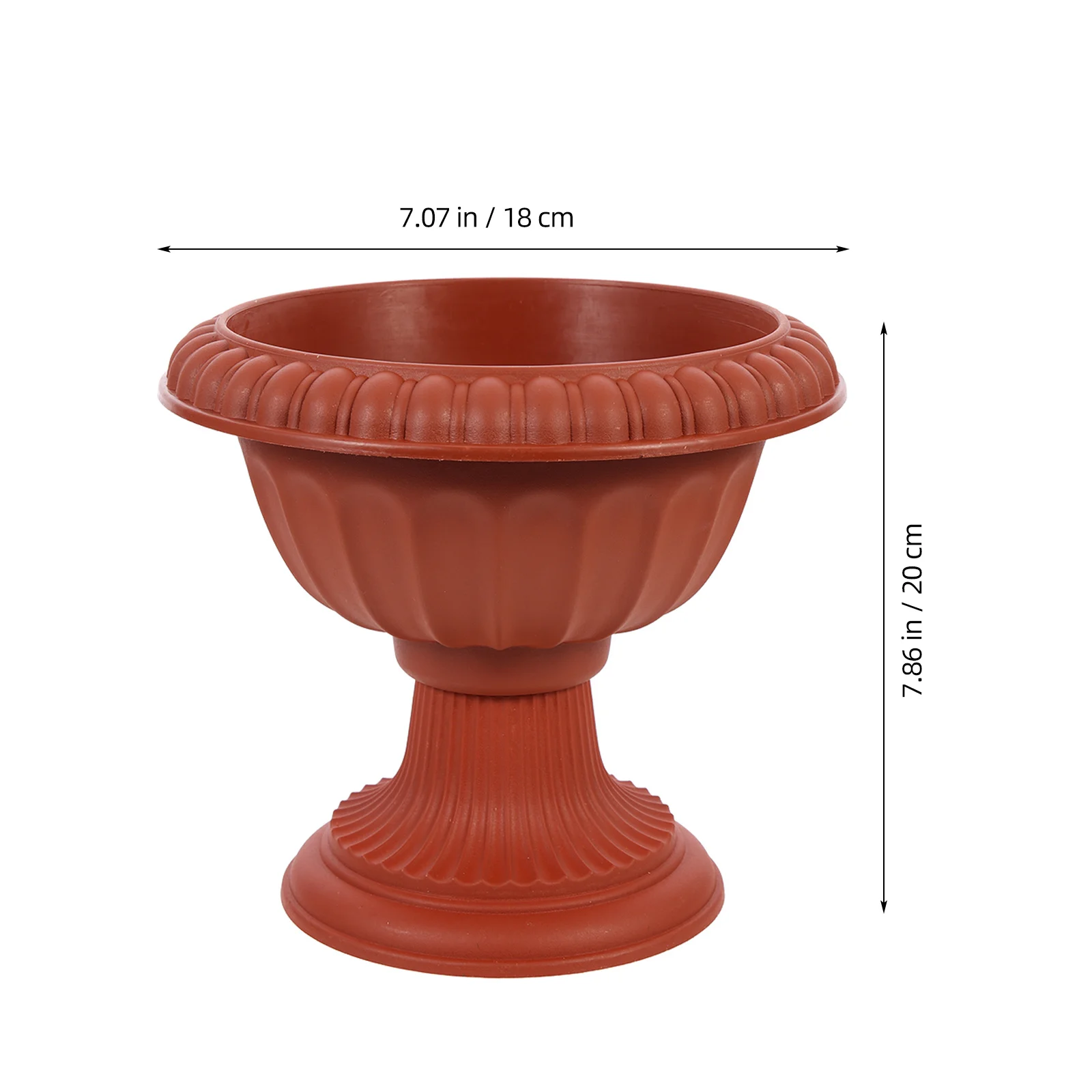 

2Pcs European Style Flowerpot Creative Plastic Wedding Planter Front Door Wedding Party Decoration Plastic Flowerpot