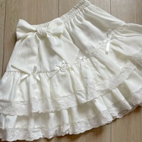 Harajuku Sweet Bow White Lace Skirt Women Y2K High Waist Ruched Cake Skirts Spring Autumn New Basic Simple Layered Faldas Mujer