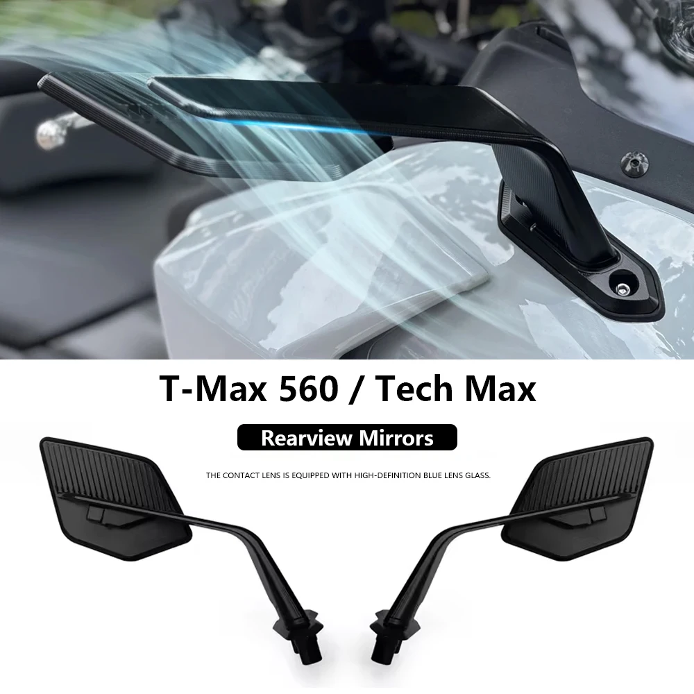 

New Motorcycle Rear View Mirrors Adjustable Mirror For YAMAHA T-MAX560 T-MAX TMAX 560 TMAX560 Tech Max 560 2025 Rearview Mirrors