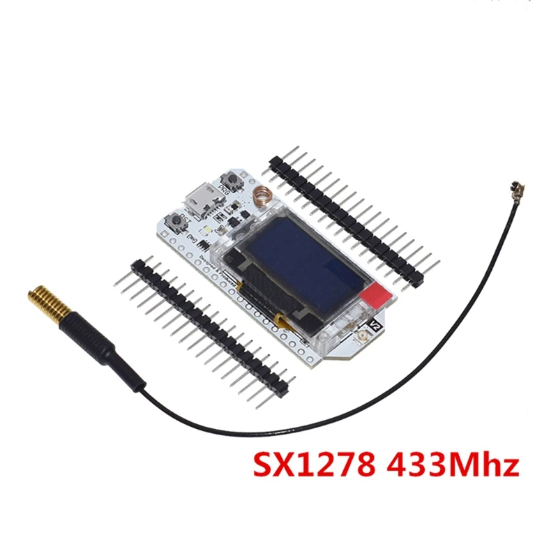 SX1276 SX1278 LoRa 868MHz/915MHz 0.96 Inch Blue OLED Display Bluetooth WIFI Kit 32 Development Board [echVer-]