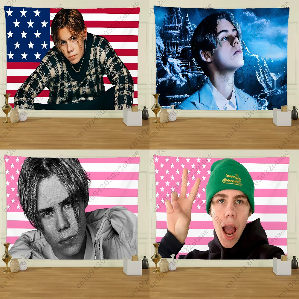 K-Kid Laroi العلم الأمريكي نسيج الإبداعية نمط صور غرفة المعيشة جدار الفن نسيج ديكور حفلة في الهواء الطلق تزيين لافتات #1