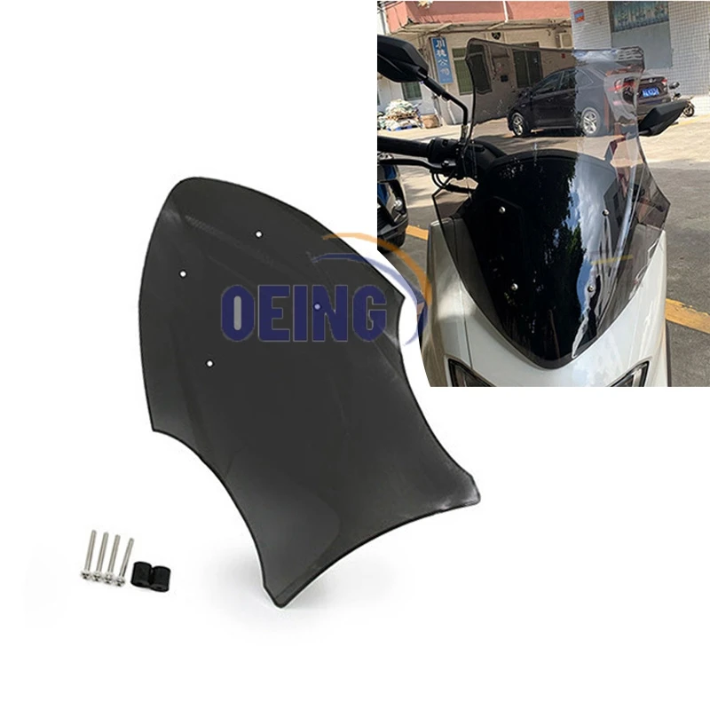 NMAX 155 Motorcycle Raised Wndshield Front Windscreen Fairing for Yamaha YAMAHA  NMAX 155  NMAX155 nmax n max 155 Windscreens