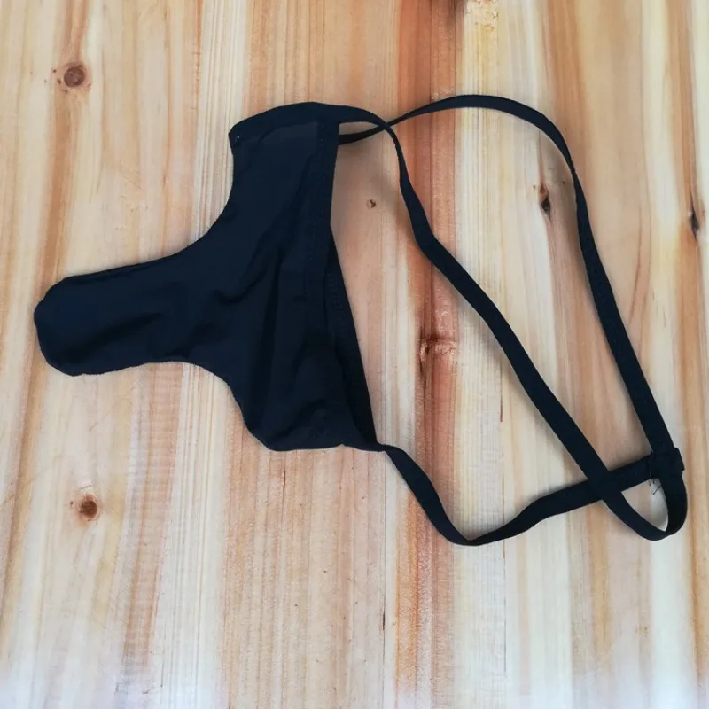 ملابس داخلية للرجال سراويل رفيعة للغاية من الحرير الجليدي سراويل على شكل فيل صلبة مثيرة منخفضة الارتفاع للرجال سراويل على شكل طائرة على شكل حرف U محدبة على شكل حرف T #6