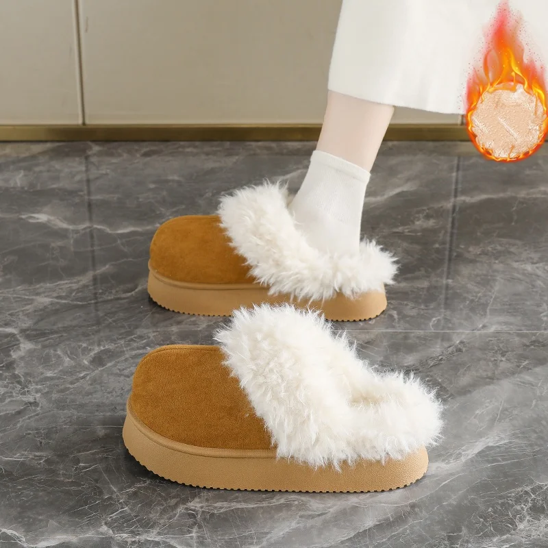 شعبية نصف النعال زوجين نمط الرجال والنساء المألوف العصرية النعال القطن الأحذية القطنية المنزلية الدافئة