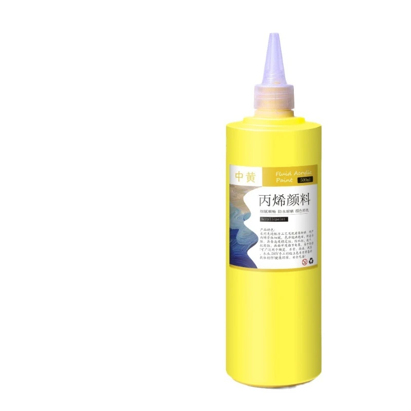 500ml pasta z farbą akrylową delikatna szybkoschnąca wodoodporna odporna na wilgoć dla majsterkowiczów malowane malowanie ścian gipsowa lalka Graffiti — zdjęcie produktu 6