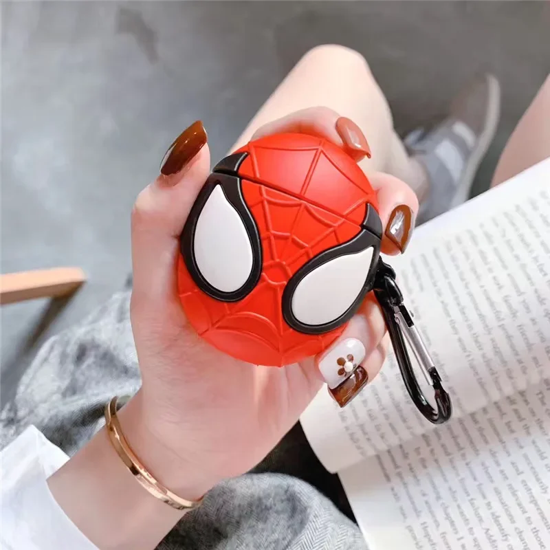 Spiderman Red Black For Airpods Pro 2 Case,Shockproof Protective Earphone Silicone Cover For Airpods Case Kids Boys Funda