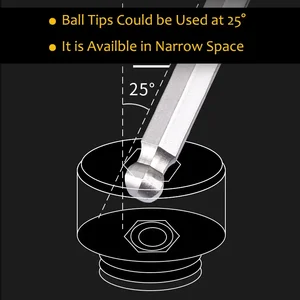 Extra long hexagonal stanley-chave, allen key, t-handle, hexagonal key, t-bar, long key, 2mm, 2.5mm, 3mm, 4mm, 5mm, 6mm, 7mm, 8mm, 1 pc 8 Main Sales Stanley Tools - №4