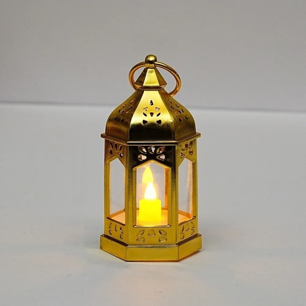 Retro Christmas LED Candle Light Warm Light with Hook New Year Hanging Small Lights Flameless Halloween Mini Square Night Lights