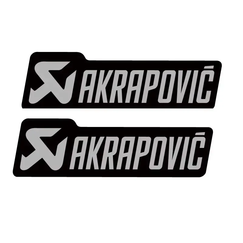 لملصقات العادم المقاومة للماء لشعار Akrapovic Epoxy - ملحقات شارات متينة للدراجات النارية