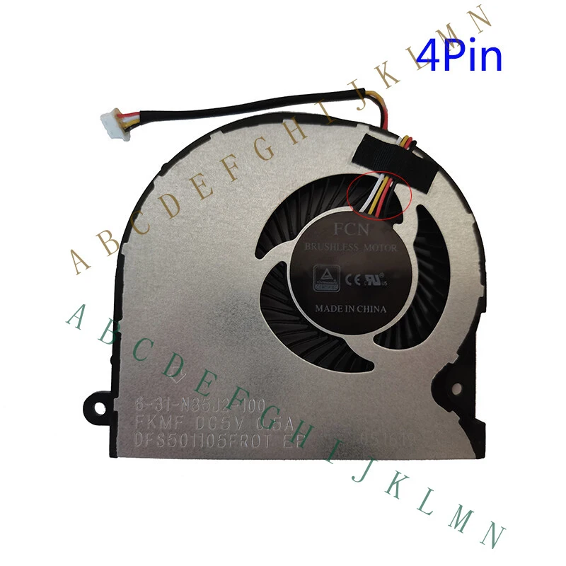 

MF+ 4Pin CPU Cooling Fan For Laptop 6-31-N85J2-100 DFS501105FR0T FKMF