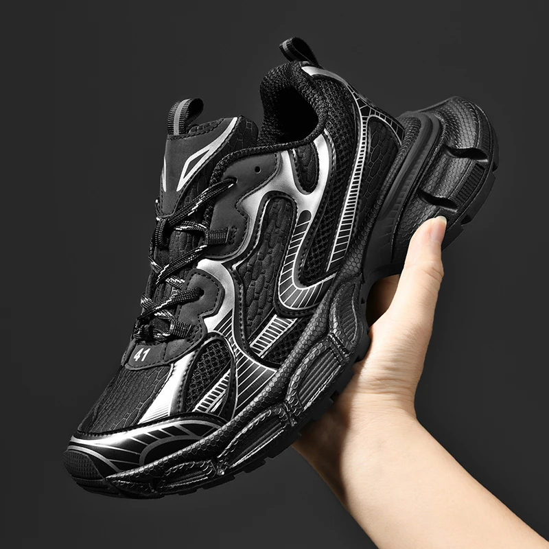 

Мужская обувь, новинка 2025, осенняя модная брендовая мужская обувь Torre на толстой подошве, повседневная светоотражающая спортивная обувь для бега, модная обувь