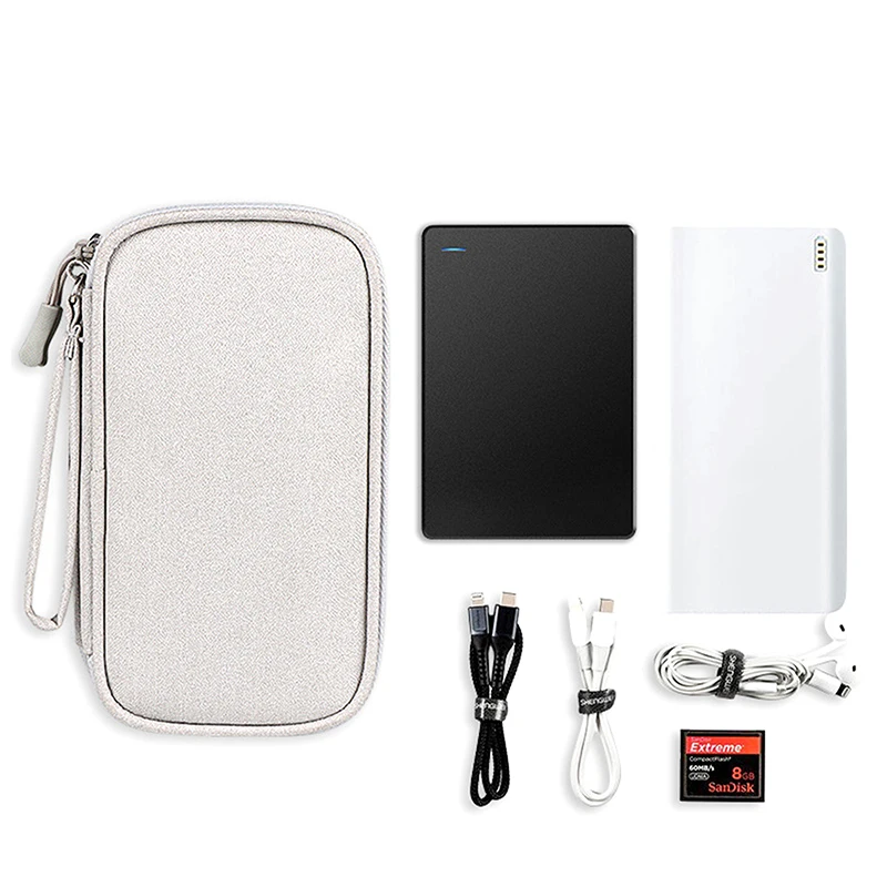 1Pc Travel Portable Game Digital Product Storage Bag Multi-grids USB Data Cable Organizer Bag Headset Charger Bag