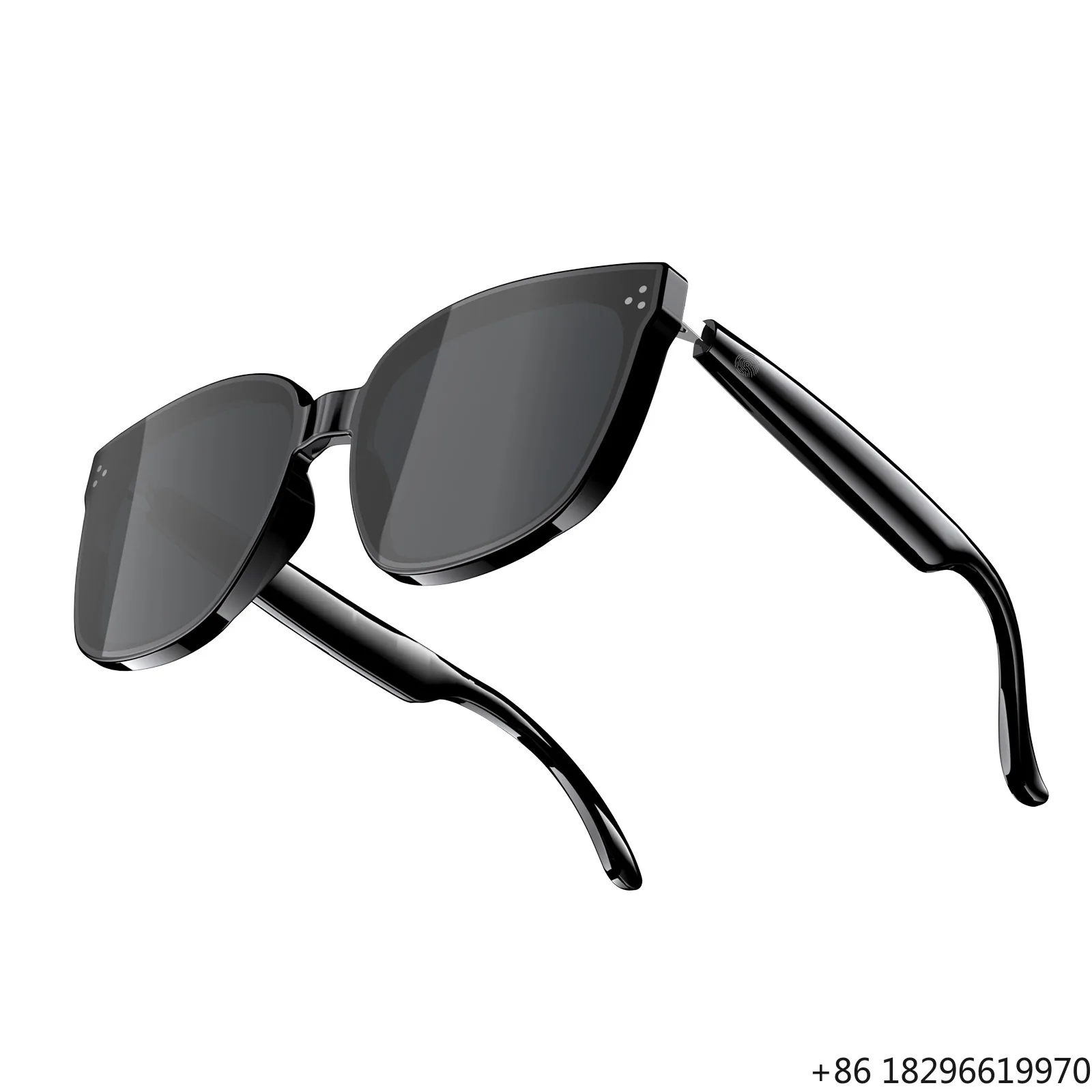 Bone Conduction Smart Glasses Touch Sensitive Control Bluetooth Call Music Comfortable All Day Wear Sunglasses