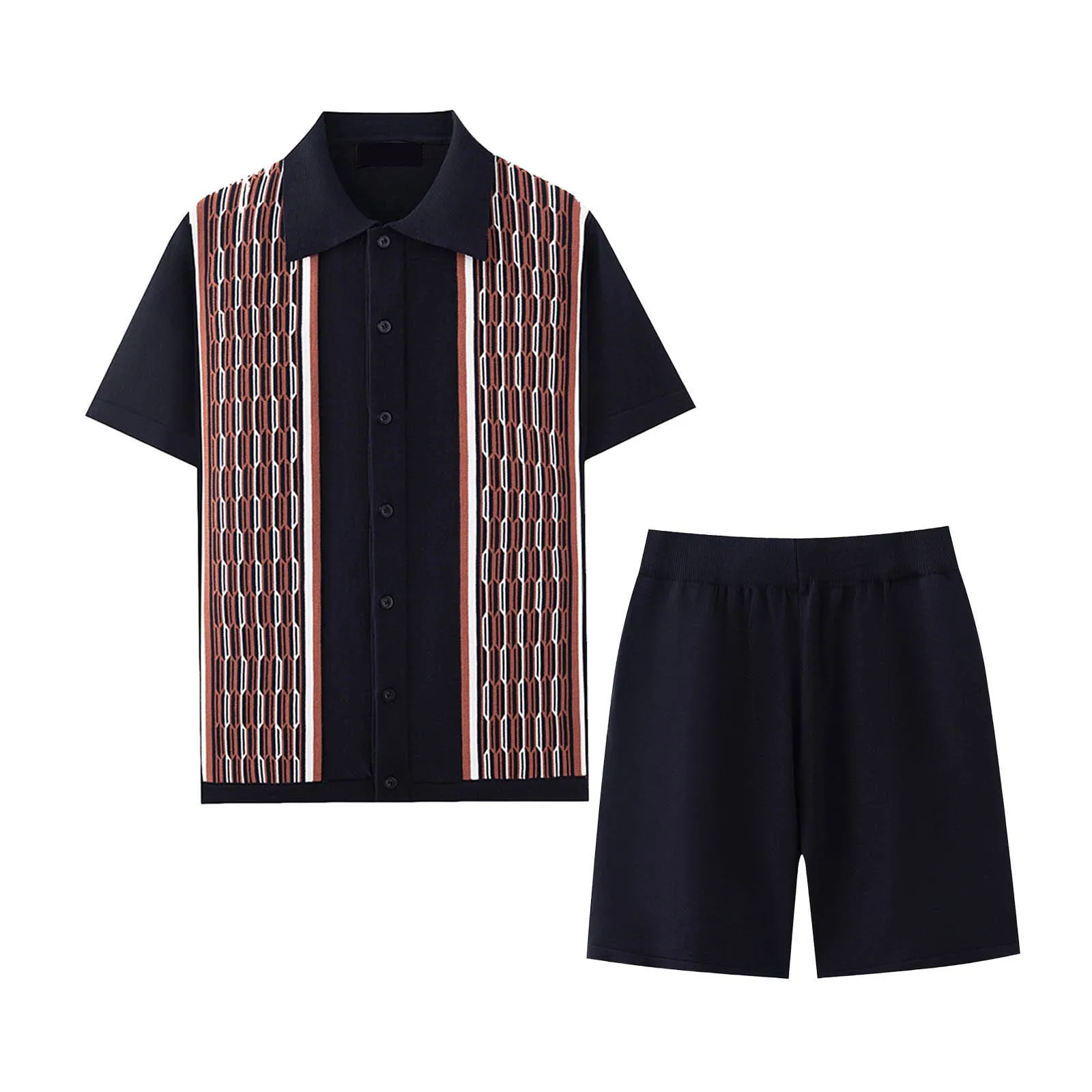 

Three Piece Tuxedo Mens Shirts Sets Button Down Shirt Shorts 2 Piece Outfits Pants Mens Suites Regular Fit