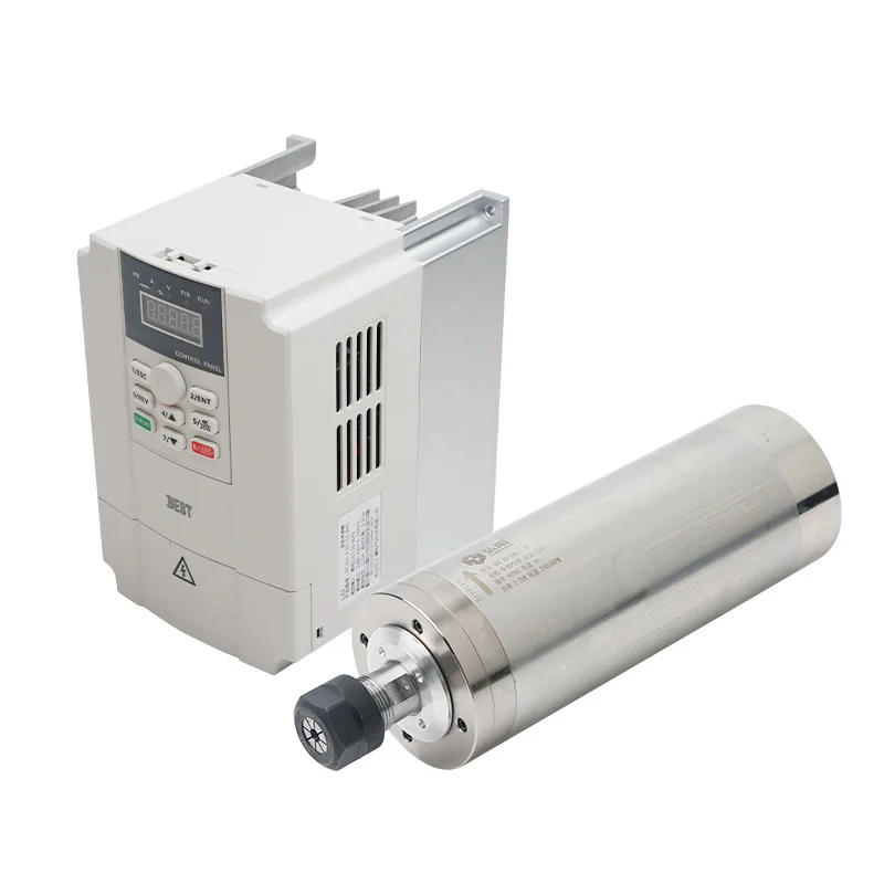 HONGYANG Water Cooled CNC Spindle Kit 2.2KW Including Variable Frequency Drive