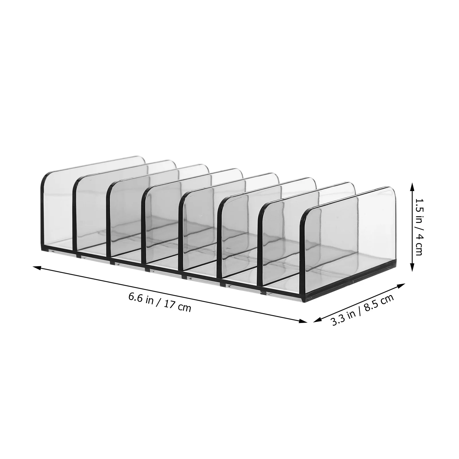 Organizer Box Compact Desktop Storage Rack For Makeup Brushes Cosmetics Large Capacity Compartment Display Shelf