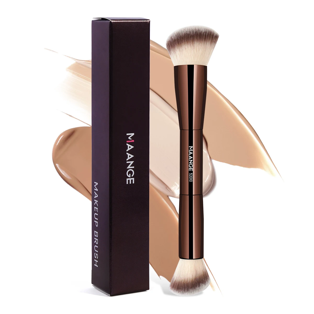 Doppelseitige Foundation Pinsel 1pc Kontur Sculpting Pinsel Pulver Rouge Pinsel Make-Up Pinsel Kosmetische Werkzeuge Gesichts Pinsel Schönheit