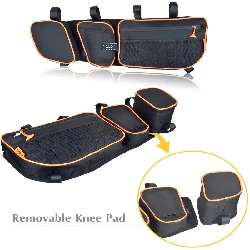 

UTV Front Upper Door Bags Car Organizer For Can Am Maverick X3 XDS Canam Max R 4x4 Turbo R with Removable Knee Pad