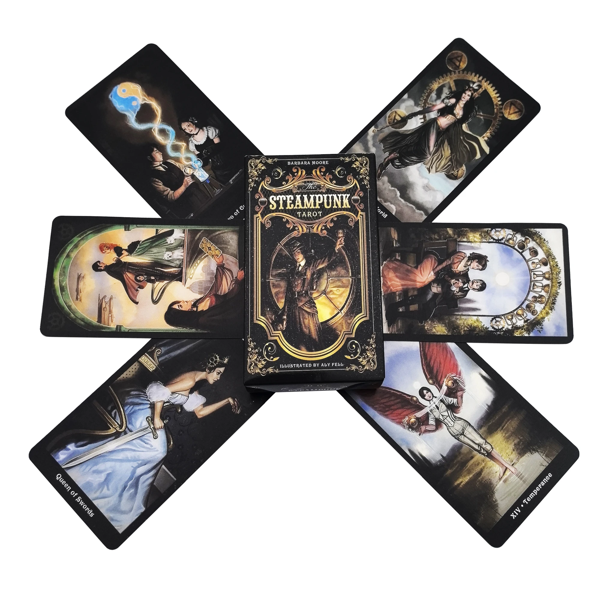 

Карты Таро в стиле стимпанк, настольная колода Таро, настольная игра, карточная игра для семейного сбора, вечеринки, игральные карты, игры, подарок