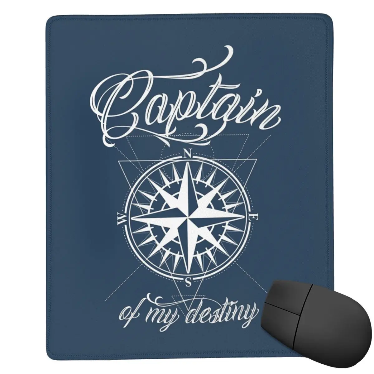 Nautical Compass Captain Anchor Boat 7x9 in 22x18 cm Mouse Pad Computer Keyboard Mouse Mat Gamer PC Laptop Desk Mat