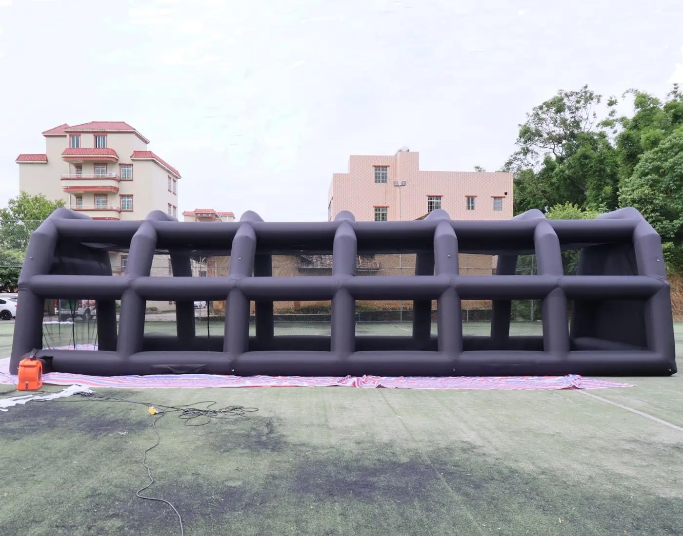 Giant Inflatable Tennis Tent Baseball Cage  Court Cage Inflatable Baseball Field Softball Batting amp Pitching Cage with Blower