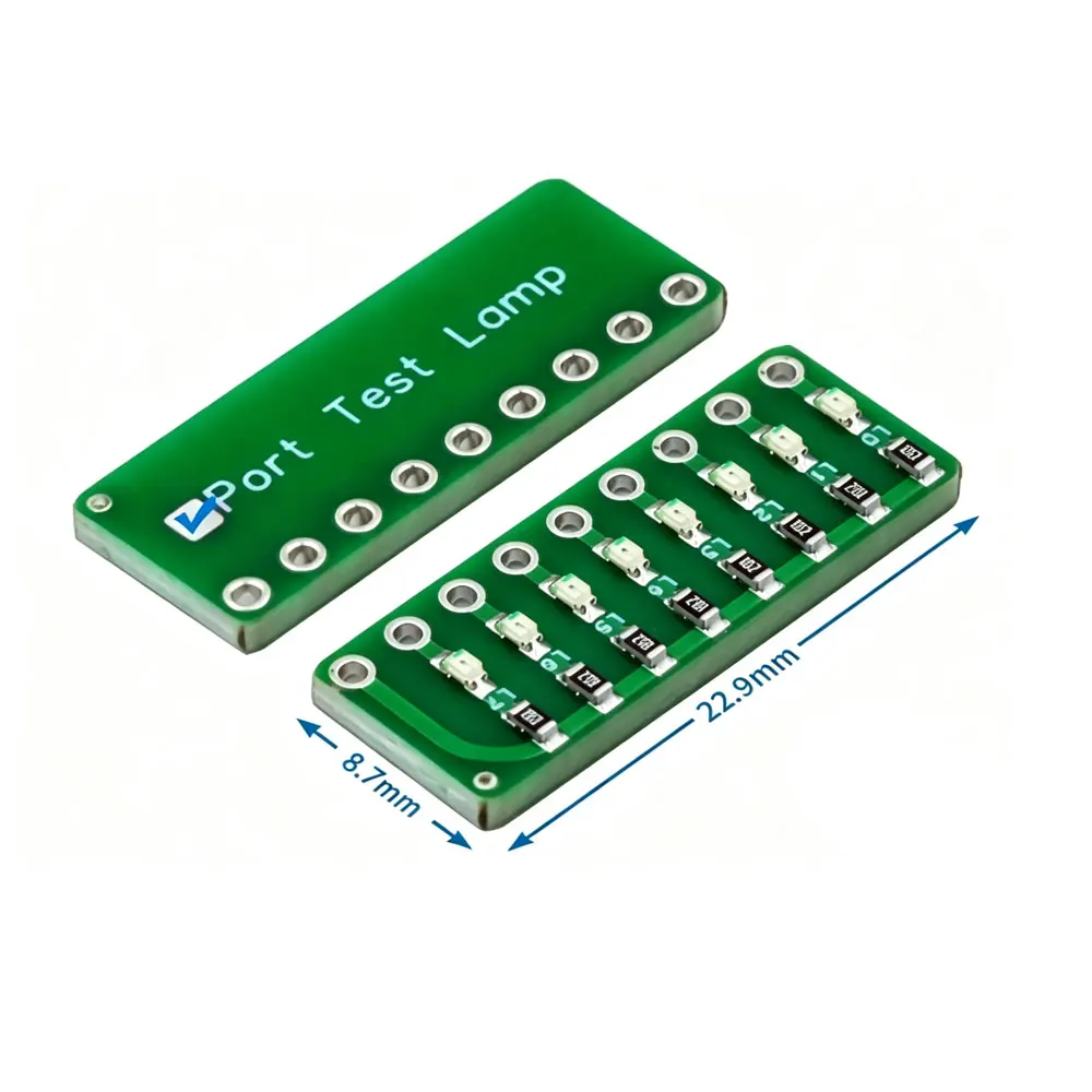 1-10pcs 8-segment LED Port Test Lamp Indicator Running water Port test lamp Red, Green and Blue Colors Optional