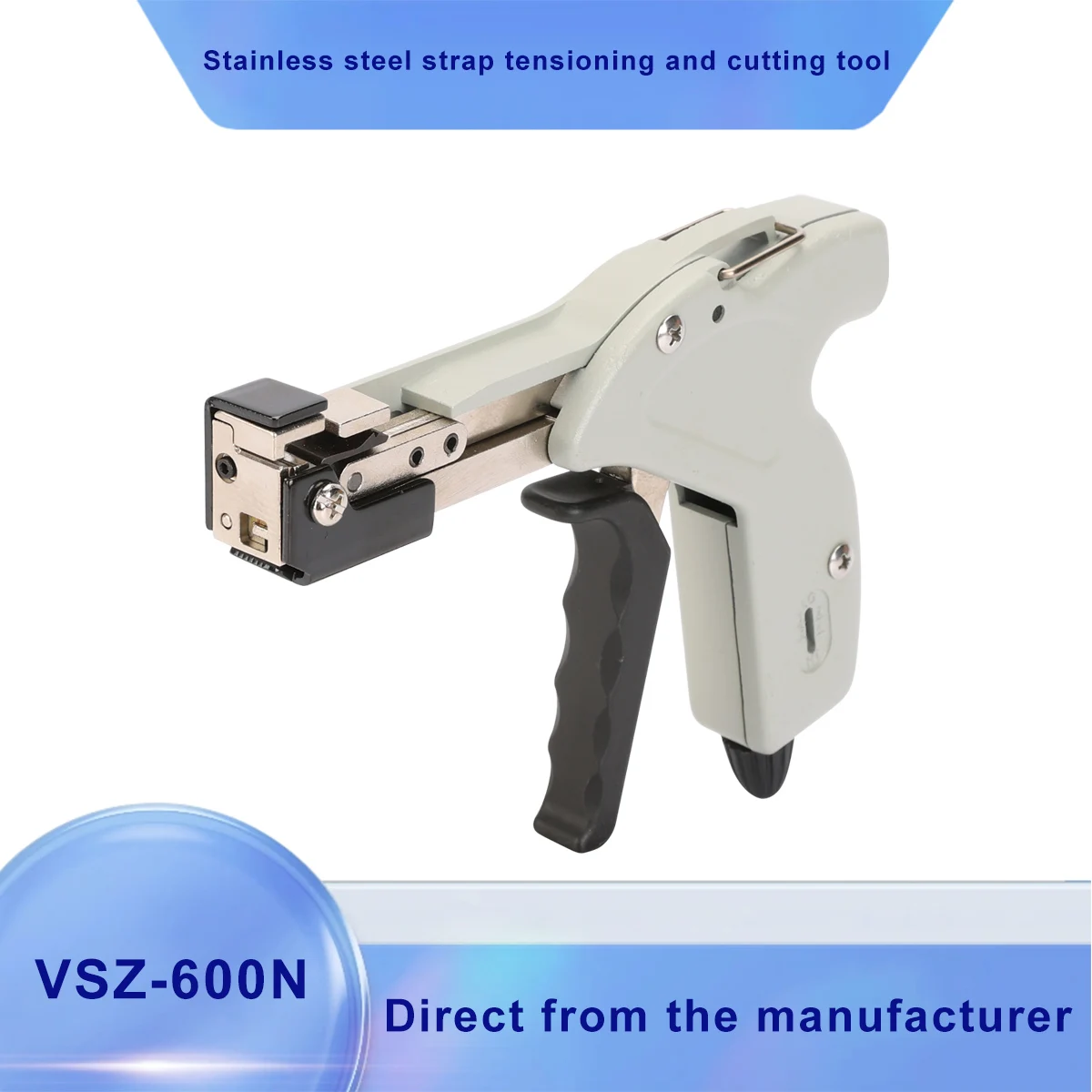 

Binding tool VSZ-600N stainless steel tensioning gun, steel wire strap cutting gun, strap pliers, steel sheet strap tightening