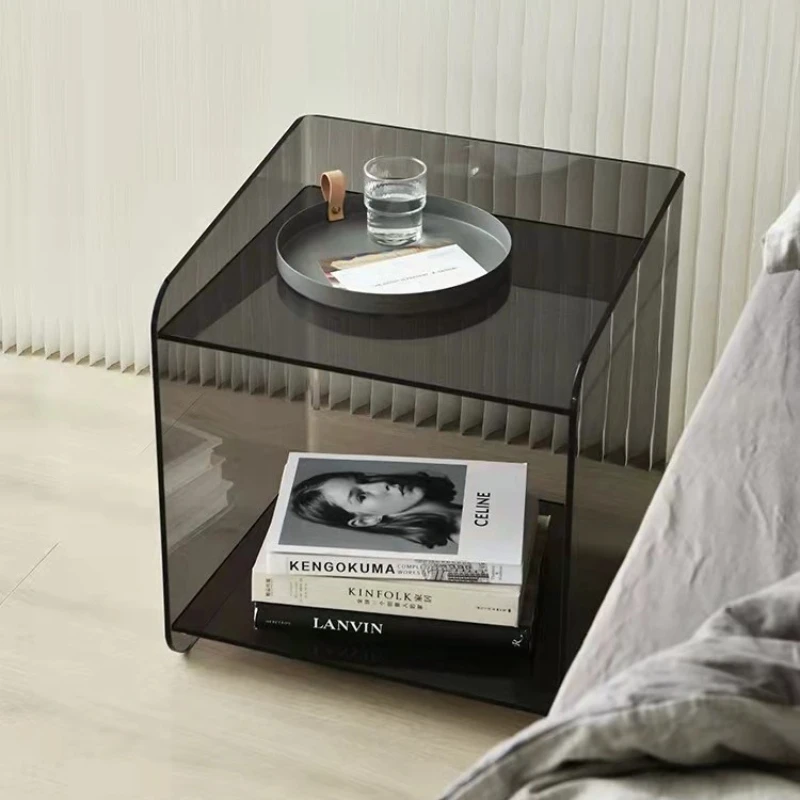 Gamer Cabinet Narrow Bedside Table Nightstands Auxiliary Round Drawer Side Bed Room Open Mesa De Cabeceira Cabinet Coffee Tables image 3