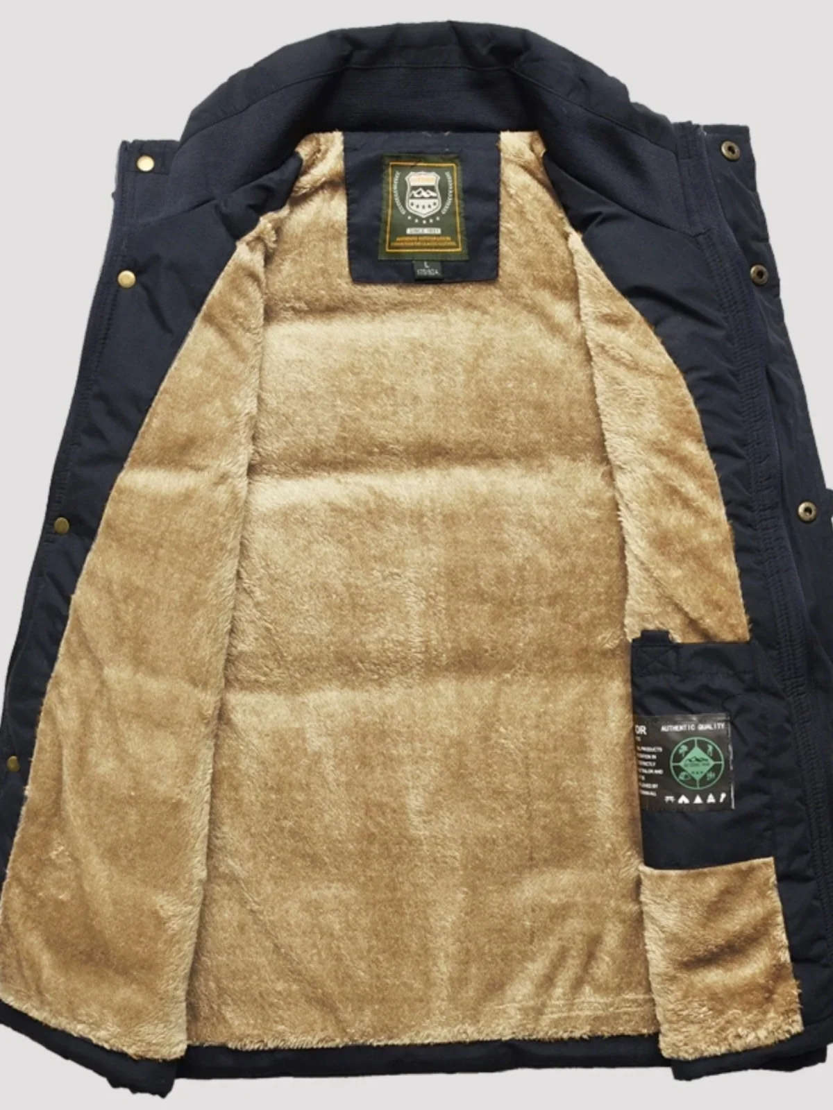 

Men's Warm Fleece Lined Stand Collar Vest Men Warm Casual Zipper Oversize Waistcoats Male Regular Fit Windproof Outerwear Vests