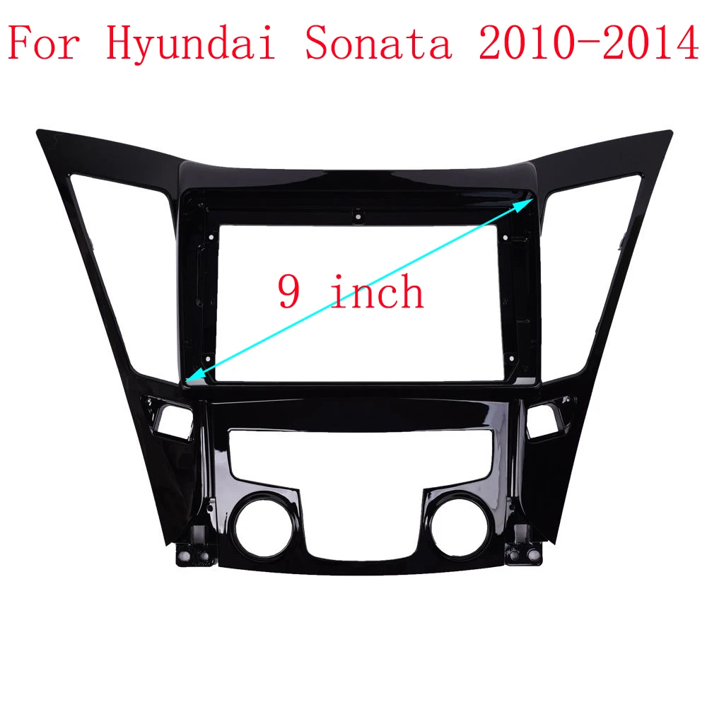 2 Din Car Radio Fascia For Hyundai Sonata 2010-2014 Stereo CD DVD Player Facia Frame Surround Panel Installation Bezel