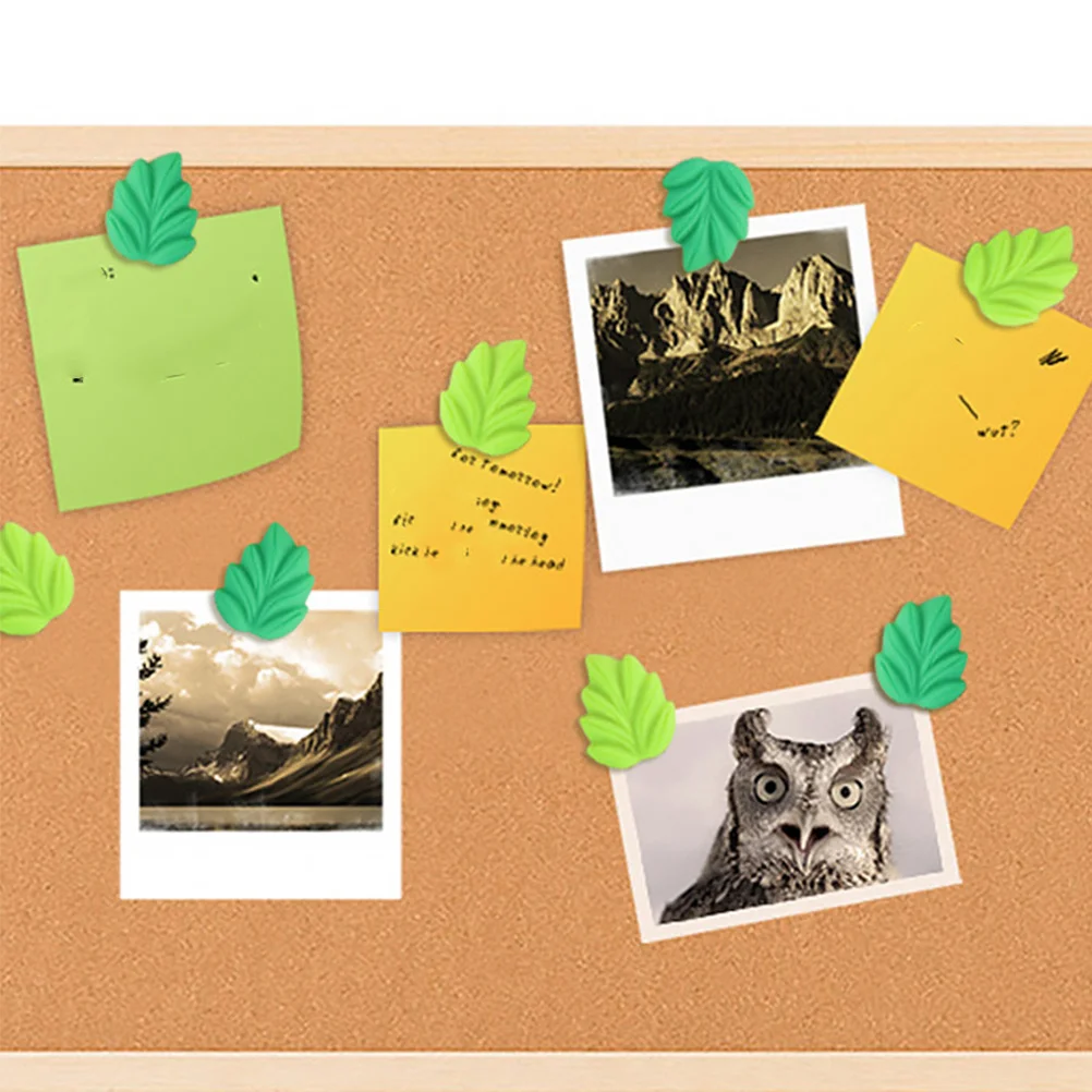 

20Pcs Leaf Push Pins Cute Decorative Resin Thumbtacks Office Use Cork Board Pushpins Wall Decor Accessories Funny Push Pins