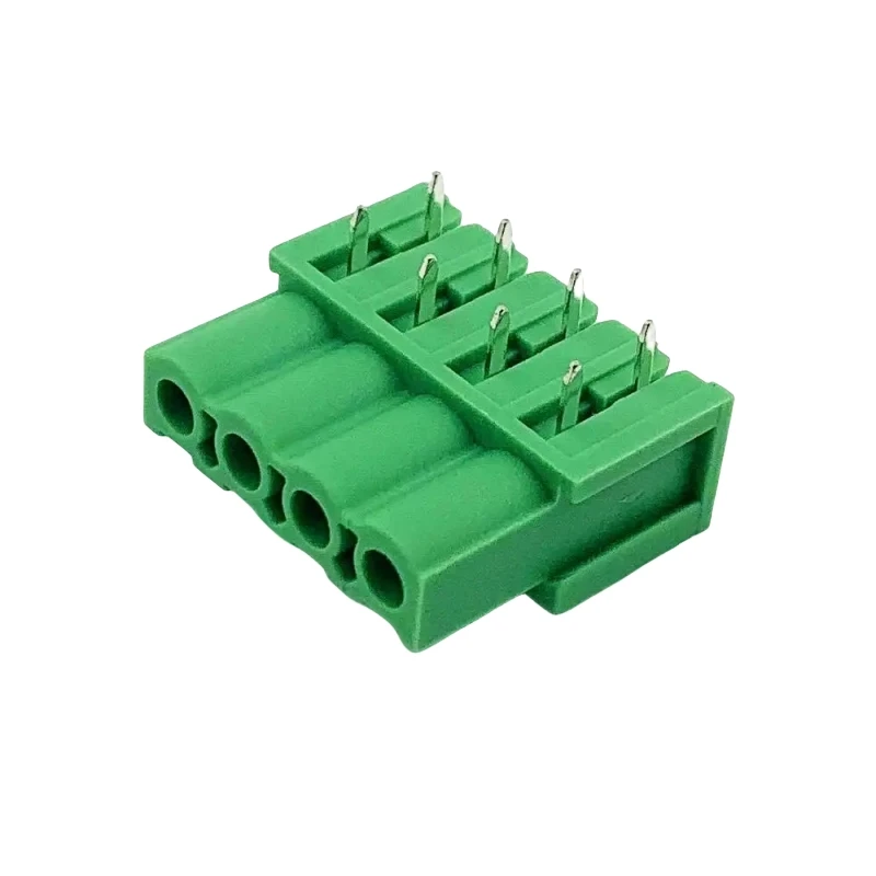 100PIN Green Board to Board Connector 2EDGA Bent Foot 5.08mm right Pin Double Row Foot Welding PCB Terminal Block Hole Block