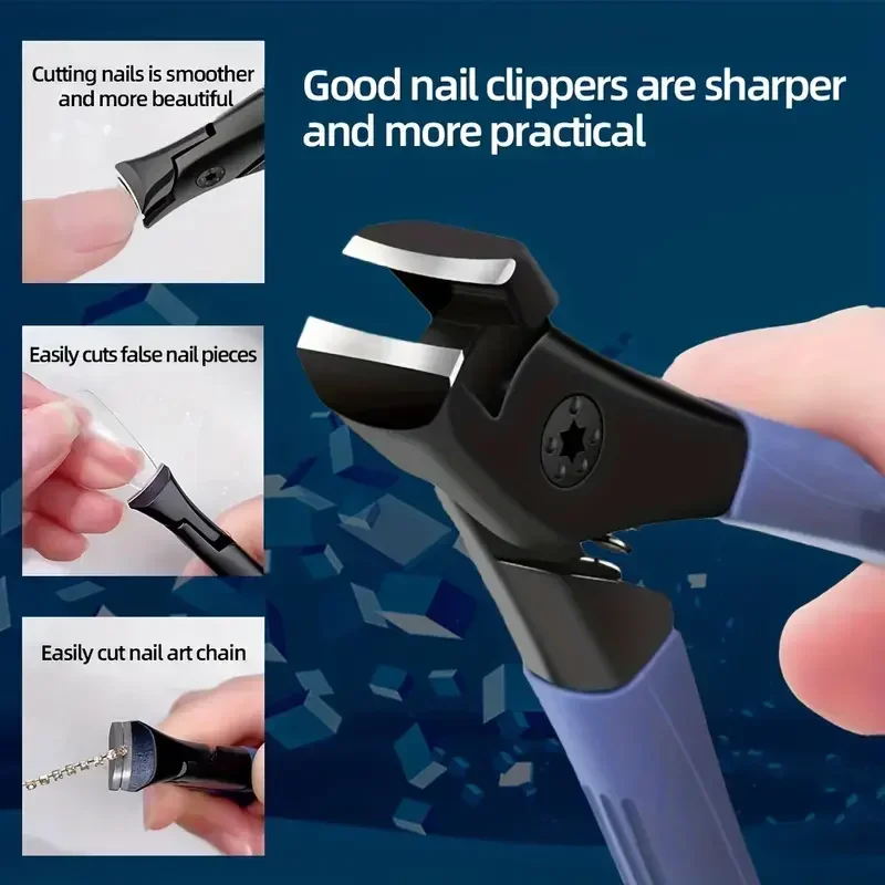 Dikke Nagelknipper Set Splash Resistente Valse Nagels Snijder Professionele Nagel Tang Pedicure Tools Voor Nageltip Manicure Tools